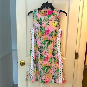 Lily Pulitzer Pink Floral Sleeveless NWT! Mila Stretch Shift